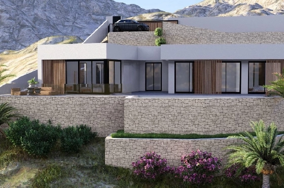 Villa in Pedreguer zu verkaufen, Woongedeelte 200 m², Bouwjaar 2025, Klimaanlage, Grondstuk 1000 m², 3 Slaapkamers, 2 Badkamers, Pool, ref.: AM-12598DA-4