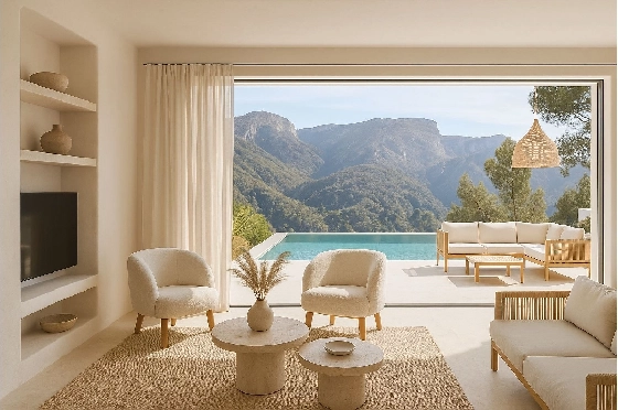 Villa in Pedreguer zu verkaufen, Woongedeelte 200 m², Bouwjaar 2026, Klimaanlage, Grondstuk 800 m², 3 Slaapkamers, 2 Badkamers, Pool, ref.: AM-12602DA-2