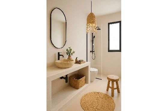 Villa in Pedreguer zu verkaufen, Woongedeelte 200 m², Bouwjaar 2026, Klimaanlage, Grondstuk 800 m², 3 Slaapkamers, 2 Badkamers, Pool, ref.: AM-12602DA-4