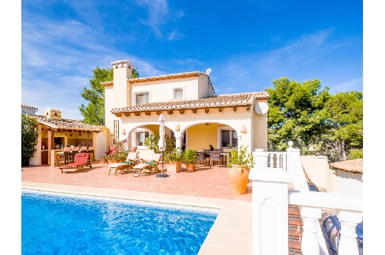 Villa in Benissa zu verkaufen, Woongedeelte 216 m², Bouwjaar 2004, Klimaanlage, Grondstuk 935 m², 4 Slaapkamers, 4 Badkamers, Pool, ref.: AM-12600DR-4