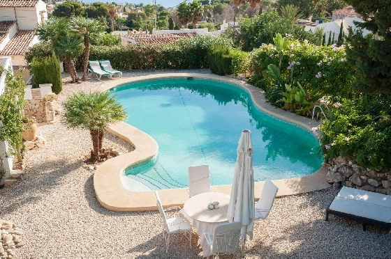 Villa in Calpe(Canuta) zu verkaufen, Woongedeelte 187 m², Klimaanlage, 4 Slaapkamers, 3 Badkamers, Pool, ref.: COB-3547-10535-44