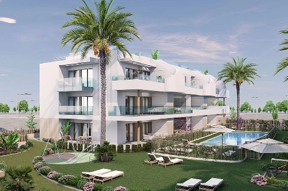 Etagen Apartment in Pilar de la Horadada zu verkaufen, Woongedeelte 111 m², Zustand Erstbezug, 3 Slaapkamers, 2 Badkamers, Pool, ref.: HA-PIN-132-A03-2
