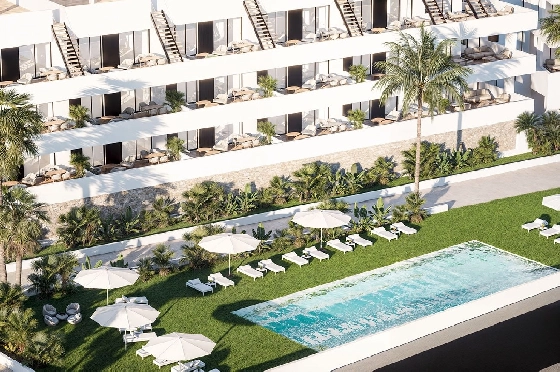 Penthouse Apartment in Finestrat zu verkaufen, Woongedeelte 154 m², Zustand Erstbezug, 2 Slaapkamers, 2 Badkamers, Pool, ref.: HA-FIN-318-A02-1