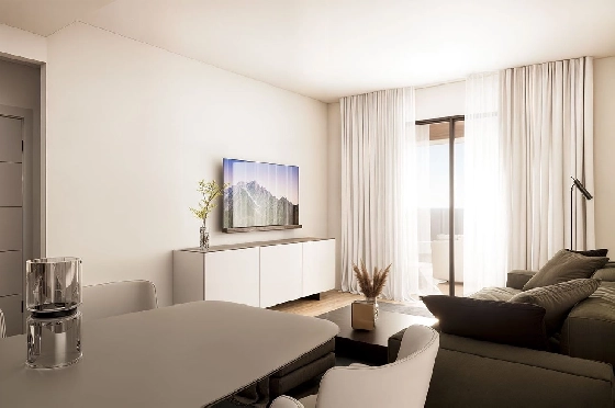 Penthouse Apartment in Finestrat zu verkaufen, Woongedeelte 154 m², Zustand Erstbezug, 2 Slaapkamers, 2 Badkamers, Pool, ref.: HA-FIN-318-A02-13