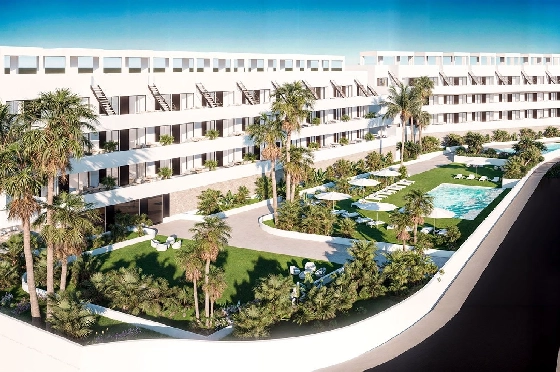 Penthouse Apartment in Finestrat zu verkaufen, Woongedeelte 154 m², Zustand Erstbezug, 2 Slaapkamers, 2 Badkamers, Pool, ref.: HA-FIN-318-A02-21