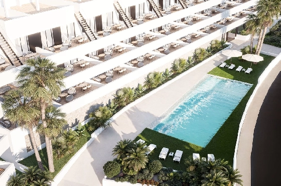 Penthouse Apartment in Finestrat zu verkaufen, Woongedeelte 154 m², Zustand Erstbezug, 2 Slaapkamers, 2 Badkamers, Pool, ref.: HA-FIN-318-A02-3