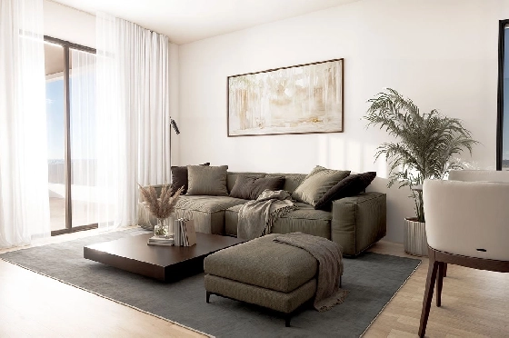 Penthouse Apartment in Finestrat zu verkaufen, Woongedeelte 154 m², Zustand Erstbezug, 2 Slaapkamers, 2 Badkamers, Pool, ref.: HA-FIN-318-A02-6