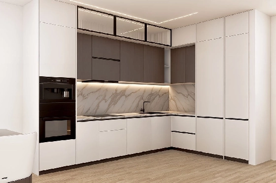 Penthouse Apartment in Finestrat zu verkaufen, Woongedeelte 154 m², Zustand Erstbezug, 2 Slaapkamers, 2 Badkamers, Pool, ref.: HA-FIN-318-A02-9