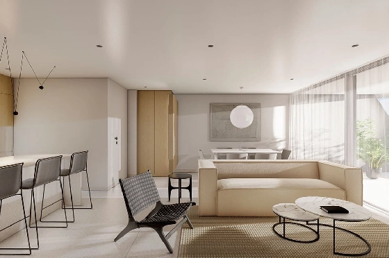 Penthouse Apartment in Guardamar del Segura zu verkaufen, Woongedeelte 97 m², Zustand Erstbezug, Klimaanlage, 2 Slaapkamers, 2 Badkamers, Pool, ref.: HA-GUN-431-A02-12
