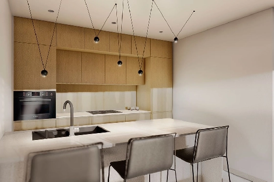 Penthouse Apartment in Guardamar del Segura zu verkaufen, Woongedeelte 97 m², Zustand Erstbezug, Klimaanlage, 2 Slaapkamers, 2 Badkamers, Pool, ref.: HA-GUN-431-A02-14