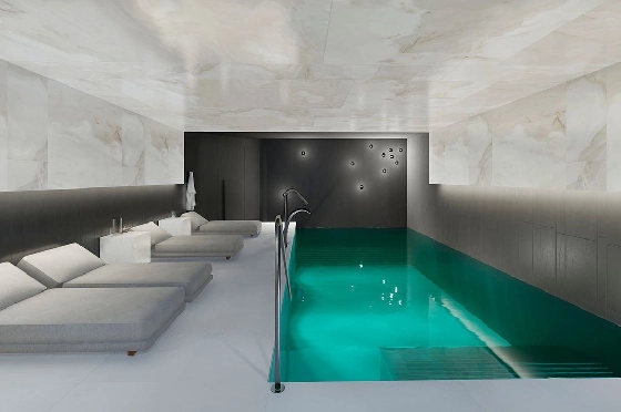 Penthouse Apartment in Guardamar del Segura zu verkaufen, Woongedeelte 97 m², Zustand Erstbezug, Klimaanlage, 2 Slaapkamers, 2 Badkamers, Pool, ref.: HA-GUN-431-A02-21