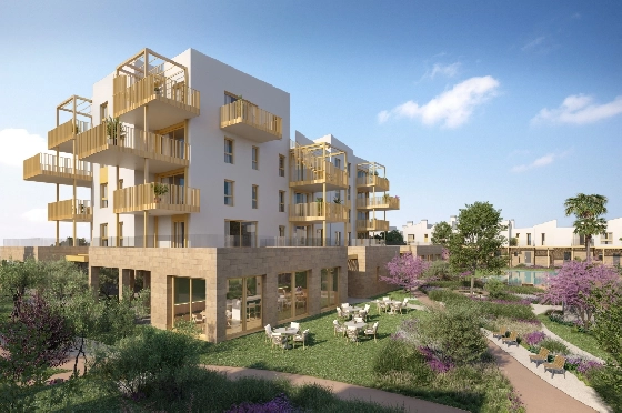 Reihenhaus in El Vergel zu verkaufen, Woongedeelte 92 m², Bouwjaar 2027, Klimaanlage, Grondstuk 135 m², 3 Slaapkamers, 3 Badkamers, Pool, ref.: TT-AD-11-10