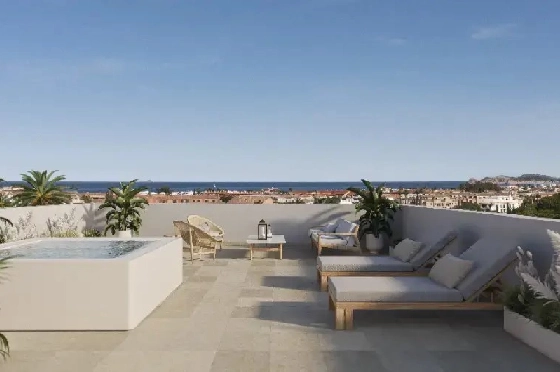 Apartment in Javea zu verkaufen, Woongedeelte 112 m², Bouwjaar 2025, Klimaanlage, Grondstuk 11 m², 3 Slaapkamers, 3 Badkamers, Pool, ref.: AH-J-VI-1-1-3-D-14