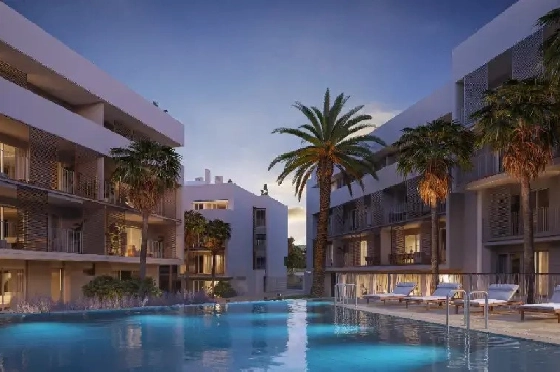 Apartment in Javea zu verkaufen, Woongedeelte 112 m², Bouwjaar 2025, Klimaanlage, Grondstuk 11 m², 3 Slaapkamers, 3 Badkamers, Pool, ref.: AH-J-VI-1-1-3-D-17