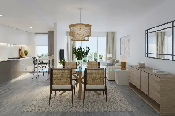 Apartment in Javea zu verkaufen, Woongedeelte 112 m², Bouwjaar 2025, Klimaanlage, Grondstuk 11 m², 3 Slaapkamers, 3 Badkamers, Pool, ref.: AH-J-VI-1-1-3-D-7