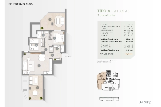 Apartment in Calpe zu verkaufen, Woongedeelte 62 m², Klimaanlage, Grondstuk 36 m², 2 Slaapkamers, 2 Badkamers, Pool, ref.: GE-J11A-8