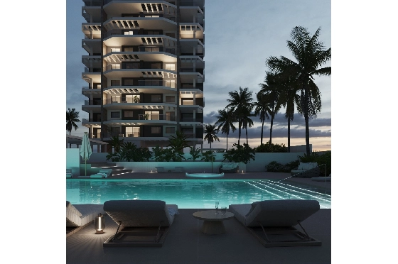 Apartment in Calpe zu verkaufen, Woongedeelte 80 m², Klimaanlage, Grondstuk 23 m², 3 Slaapkamers, 2 Badkamers, Pool, ref.: GE-J11B-12