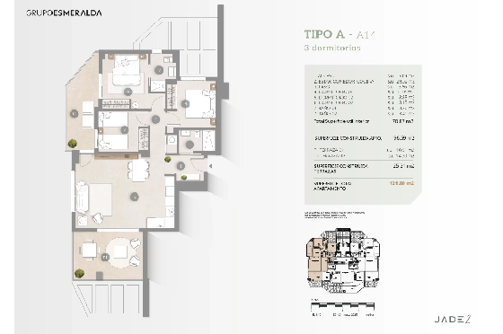Apartment in Calpe zu verkaufen, Woongedeelte 97 m², Klimaanlage, Grondstuk 25 m², 3 Slaapkamers, 2 Badkamers, Pool, ref.: GE-J114A-8