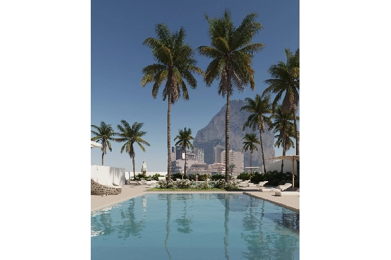 Apartment in Calpe zu verkaufen, Woongedeelte 93 m², Klimaanlage, Grondstuk 31 m², 3 Slaapkamers, 2 Badkamers, Pool, ref.: GE-J113A-1