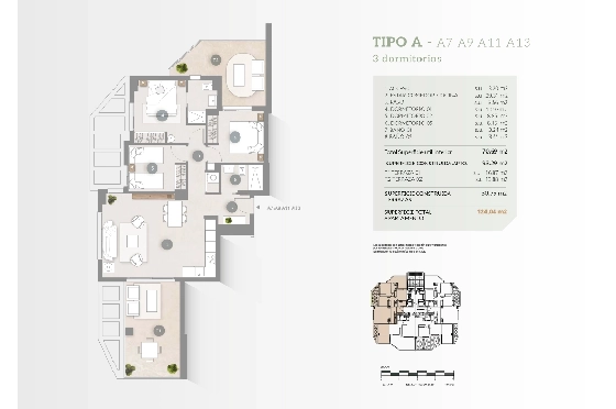Apartment in Calpe zu verkaufen, Woongedeelte 93 m², Klimaanlage, Grondstuk 31 m², 3 Slaapkamers, 2 Badkamers, Pool, ref.: GE-J113A-8