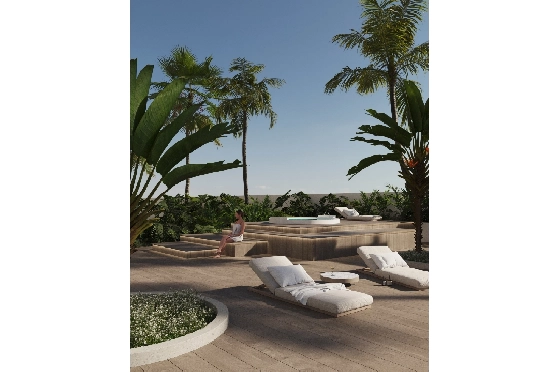 Apartment in Calpe zu verkaufen, Woongedeelte 82 m², Klimaanlage, Grondstuk 25 m², 2 Slaapkamers, 2 Badkamers, Pool, ref.: GE-J16A-8