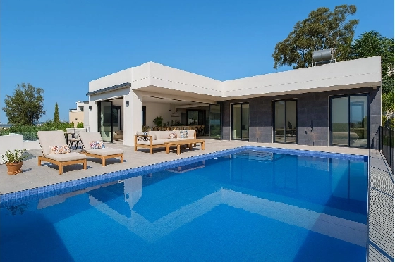 Villa in Pedreguer zu verkaufen, Woongedeelte 144 m², Bouwjaar 2025, Klimaanlage, Grondstuk 900 m², 3 Slaapkamers, 2 Badkamers, Pool, ref.: AM-12609DA-1