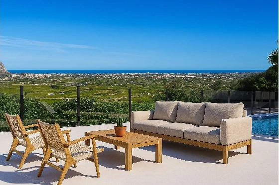 Villa in Pedreguer zu verkaufen, Woongedeelte 114 m², Bouwjaar 2025, Klimaanlage, Grondstuk 300 m², 3 Slaapkamers, 2 Badkamers, Pool, ref.: AM-12610DA-3