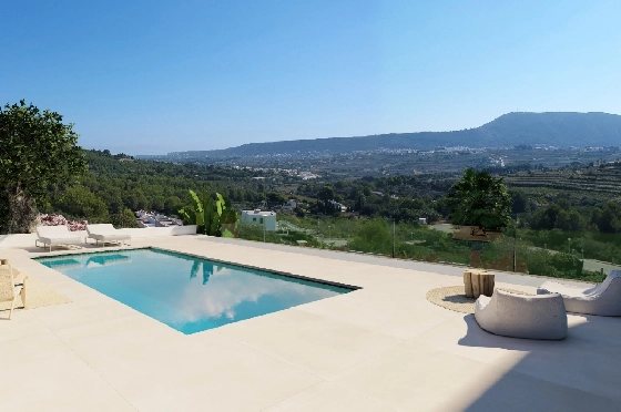 Villa in Benitachell zu verkaufen, Woongedeelte 206 m², Bouwjaar 2026, Klimaanlage, Grondstuk 689 m², 3 Slaapkamers, 3 Badkamers, Pool, ref.: AM-12605DA-3