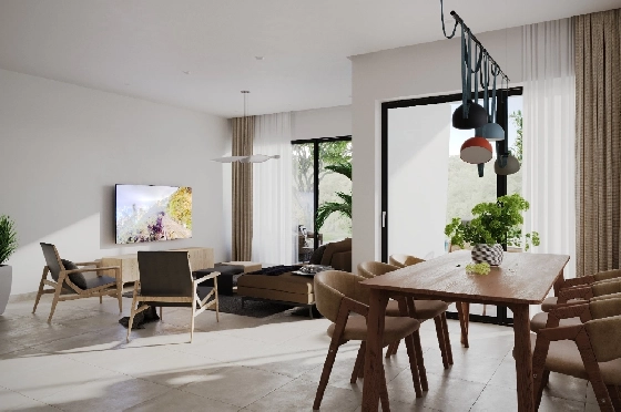 Villa in Calpe zu verkaufen, Woongedeelte 324 m², Bouwjaar 2025, Klimaanlage, Grondstuk 800 m², 3 Slaapkamers, 3 Badkamers, Pool, ref.: AM-12624DA-12