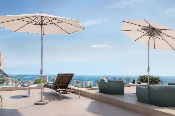 Villa in Calpe zu verkaufen, Woongedeelte 324 m², Bouwjaar 2025, Klimaanlage, Grondstuk 800 m², 3 Slaapkamers, 3 Badkamers, Pool, ref.: AM-12624DA-2