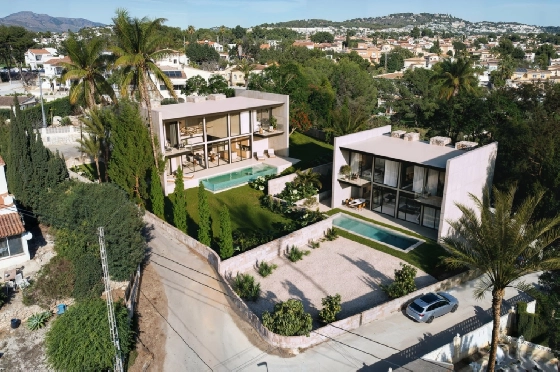 Villa in Calpe zu verkaufen, Woongedeelte 273 m², Bouwjaar 2025, Klimaanlage, Grondstuk 1180 m², 3 Slaapkamers, 3 Badkamers, Pool, ref.: AM-12625DA-1