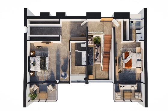 Villa in Calpe zu verkaufen, Woongedeelte 273 m², Bouwjaar 2025, Klimaanlage, Grondstuk 1180 m², 3 Slaapkamers, 3 Badkamers, Pool, ref.: AM-12625DA-10