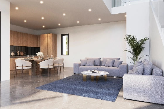 Villa in Calpe zu verkaufen, Woongedeelte 273 m², Bouwjaar 2025, Klimaanlage, Grondstuk 1180 m², 3 Slaapkamers, 3 Badkamers, Pool, ref.: AM-12625DA-3
