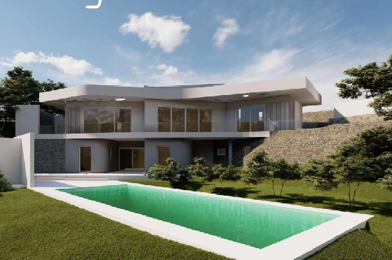 Villa in Javea zu verkaufen, Woongedeelte 350 m², Klimaanlage, Grondstuk 1000 m², 4 Slaapkamers, 3 Badkamers, Pool, ref.: AVS-57035-1