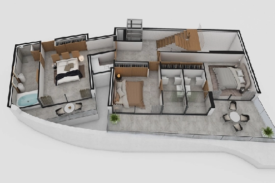 Villa in Altea zu verkaufen, Woongedeelte 412 m², Klimaanlage, Grondstuk 979 m², 4 Slaapkamers, 4 Badkamers, Pool, ref.: AVS-56875-32