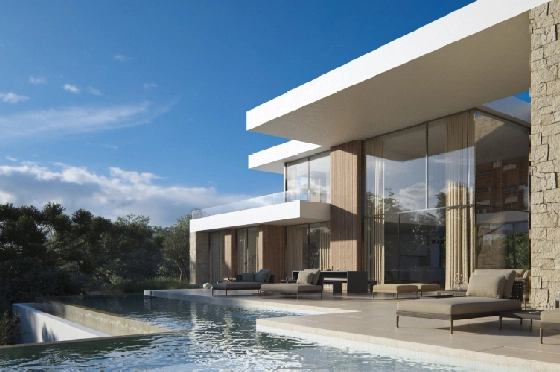 Villa in Moraira zu verkaufen, Woongedeelte 350 m², Grondstuk 1601 m², 4 Slaapkamers, 5 Badkamers, Pool, ref.: AVS-55955-1