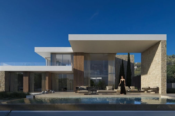 Villa in Moraira zu verkaufen, Woongedeelte 350 m², Grondstuk 1601 m², 4 Slaapkamers, 5 Badkamers, Pool, ref.: AVS-55955-12