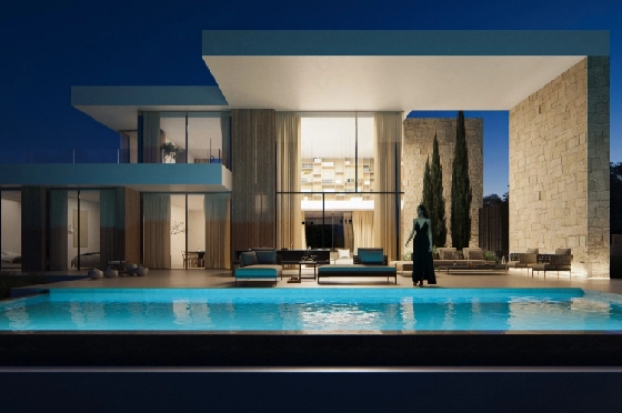 Villa in Moraira zu verkaufen, Woongedeelte 350 m², Grondstuk 1601 m², 4 Slaapkamers, 5 Badkamers, Pool, ref.: AVS-55955-15