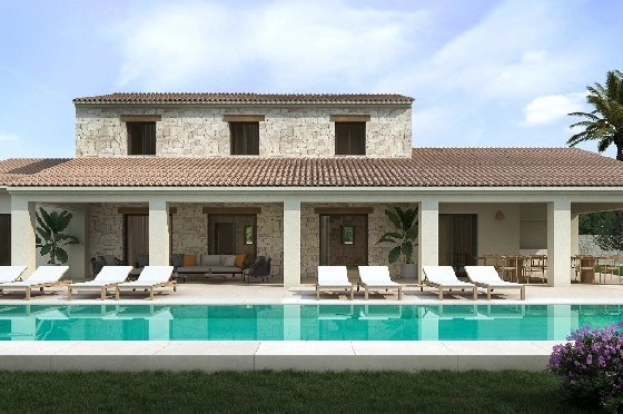 Villa in Moraira zu verkaufen, Klimaanlage, 4 Slaapkamers, 3 Badkamers, Pool, ref.: AVS-55835-1