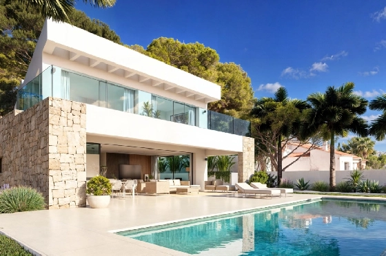 Villa in Moraira zu verkaufen, Woongedeelte 350 m², Grondstuk 913 m², 4 Slaapkamers, 4 Badkamers, Pool, ref.: VGH50095-1