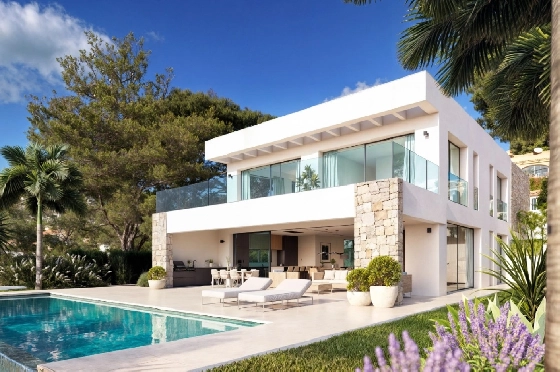 Villa in Moraira zu verkaufen, Woongedeelte 350 m², Grondstuk 913 m², 4 Slaapkamers, 4 Badkamers, Pool, ref.: VGH50095-11