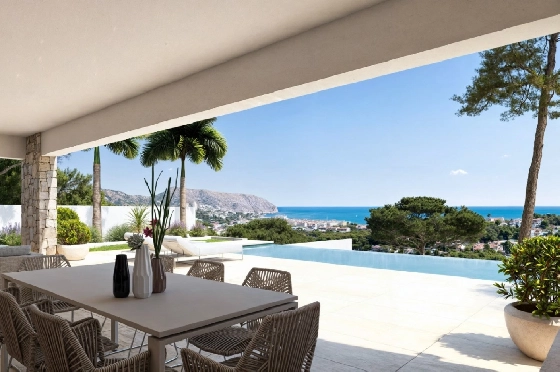 Villa in Moraira zu verkaufen, Woongedeelte 350 m², Grondstuk 913 m², 4 Slaapkamers, 4 Badkamers, Pool, ref.: VGH50095-2