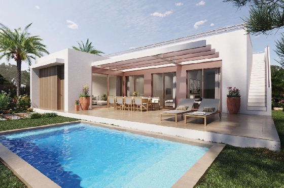Villa in Entrenaranjos zu verkaufen, Woongedeelte 231 m², Zustand Erstbezug, Klimaanlage, Grondstuk 298 m², 3 Slaapkamers, 2 Badkamers, Pool, ref.: HA-ENN-120-E01-1