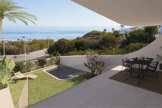 Erdgeschoss Apartment in La Mata zu verkaufen, Woongedeelte 164 m², Zustand Erstbezug, Klimaanlage, 2 Slaapkamers, 2 Badkamers, Pool, ref.: HA-TLN-140-A01-2