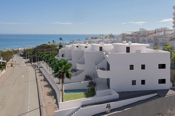 Penthouse Apartment in La Mata zu verkaufen, Woongedeelte 153 m², Zustand Erstbezug, Klimaanlage, 2 Slaapkamers, 2 Badkamers, Pool, ref.: HA-TLN-140-A02-1