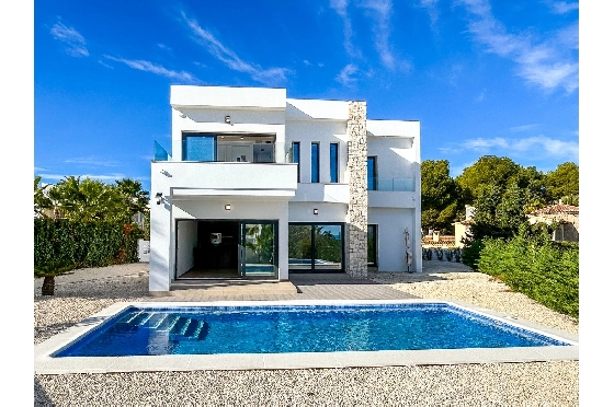 Villa in Benissa zu verkaufen, Woongedeelte 202 m², Bouwjaar 2025, Klimaanlage, Grondstuk 1715 m², 3 Slaapkamers, 3 Badkamers, Pool, ref.: AM-12657DA-12