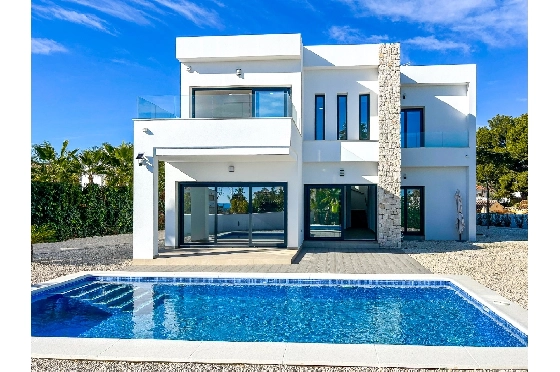 Villa in Benissa zu verkaufen, Woongedeelte 202 m², Bouwjaar 2025, Klimaanlage, Grondstuk 1715 m², 3 Slaapkamers, 3 Badkamers, Pool, ref.: AM-12657DA-14