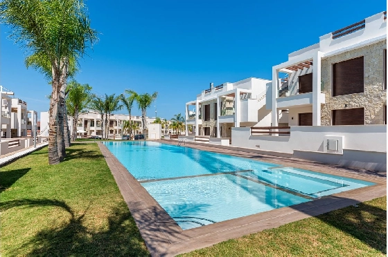 Erdgeschoss Apartment in Torrevieja zu verkaufen, Woongedeelte 100 m², Zustand Erstbezug, 3 Slaapkamers, 2 Badkamers, Pool, ref.: HA-TON-159-A03-3