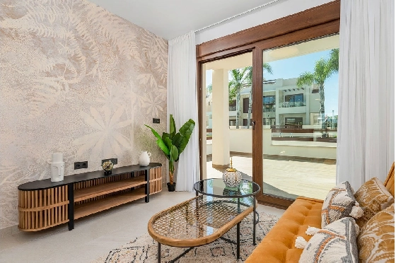 Erdgeschoss Apartment in Torrevieja zu verkaufen, Woongedeelte 100 m², Zustand Erstbezug, 3 Slaapkamers, 2 Badkamers, Pool, ref.: HA-TON-159-A03-6