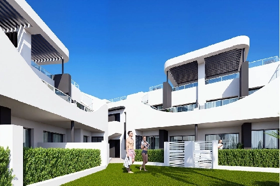 Erdgeschoss Apartment in San Fulgencio zu verkaufen, Woongedeelte 133 m², Zustand Erstbezug, 3 Slaapkamers, 2 Badkamers, Pool, ref.: HA-SFN-131-A03-4